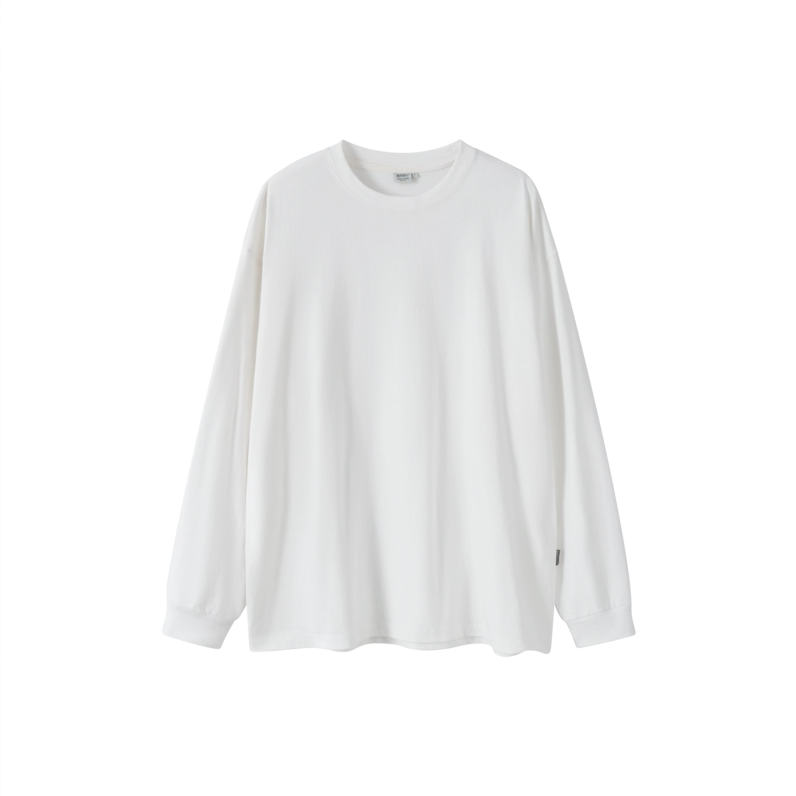BUTTBILL four-pin six-thread heavy 300G round neck long-sleeve Tee
