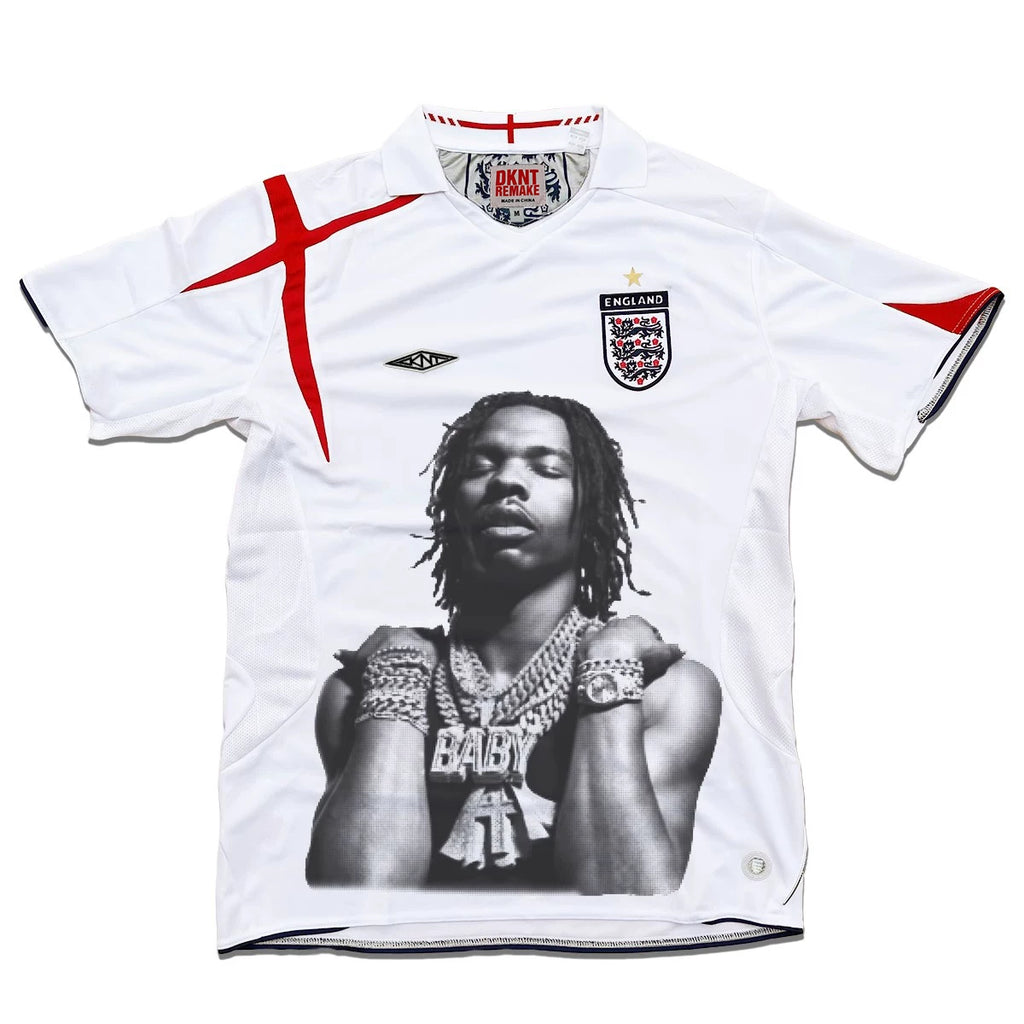 KANYE  REMAKE Portrait Print Casual Tee