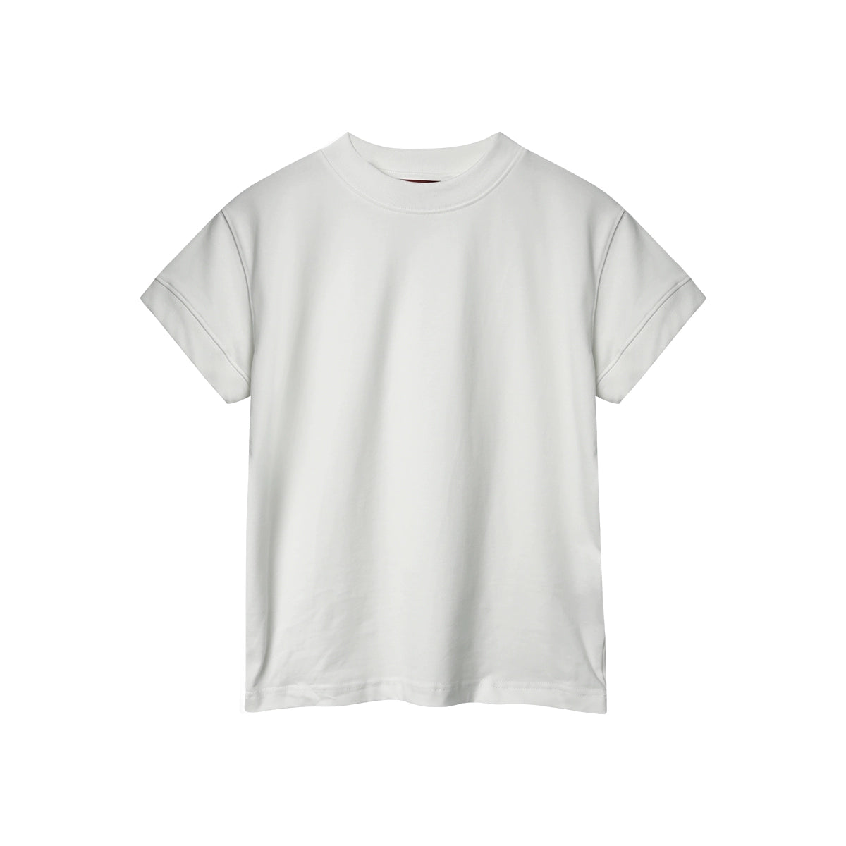 FUNKYFUN Front Shoulder Thread Cuff Versatile Backing Tee