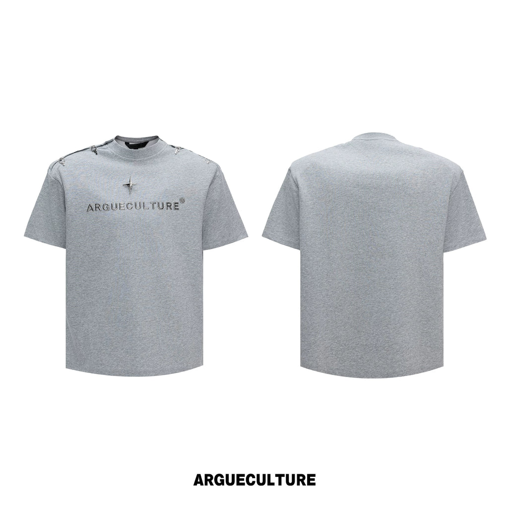 ArguECulturE Retro One-word Shoulder Loose Tee