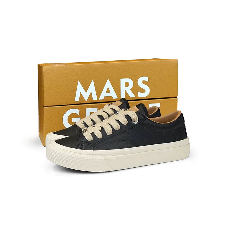 MARS GEOME Leather Casual Sports Minimalist Board Shoes