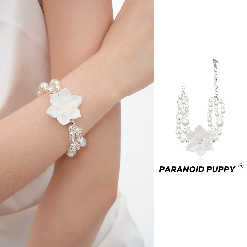 ParanoidP Flower Pearl Bracelet