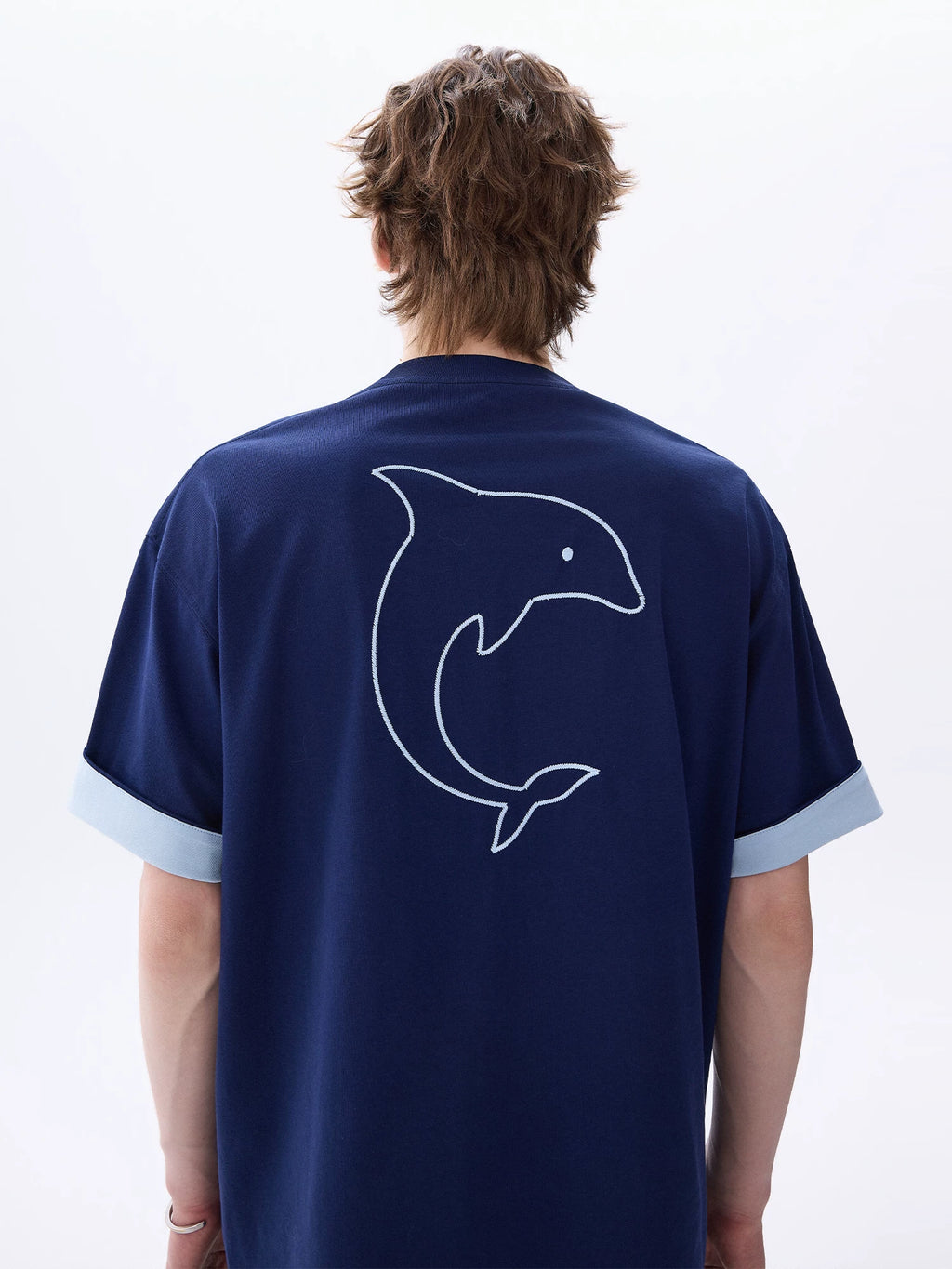 CHOR Cartoon Embroidery Loose Tee