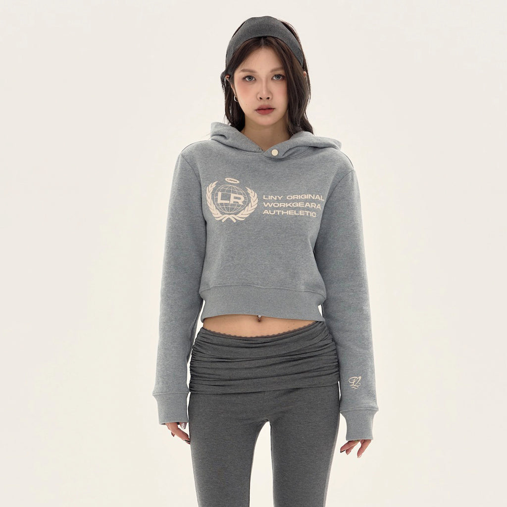 LINY LIBERTY Vintage Simple Loose Hooded Sweater
