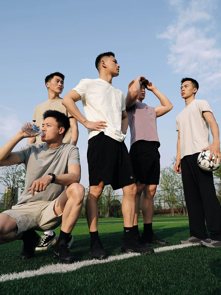 GTAL Splicing Elastic Fiber Quick-drying Round Neck Tee