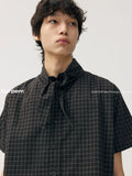CARPEM Vintage Strap-Up Short Sleeve Shirt