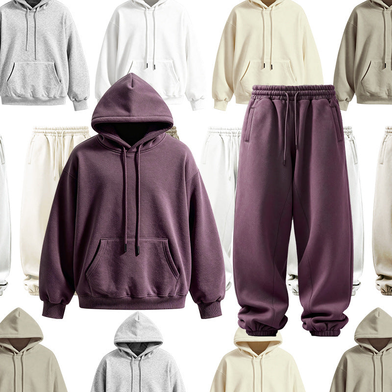 Inflation Casual Simple Hooded Set