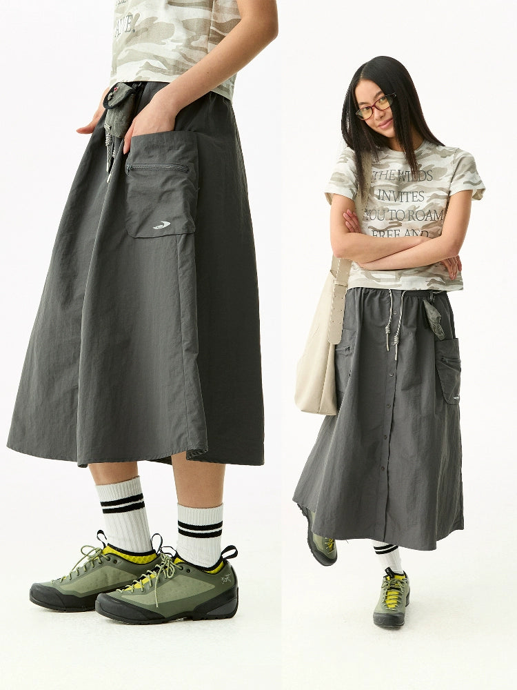 NewJNXS High Waist A-shaped Skirt