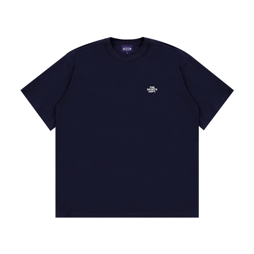Loopsoon Back Letter Print Loose Casual Tee