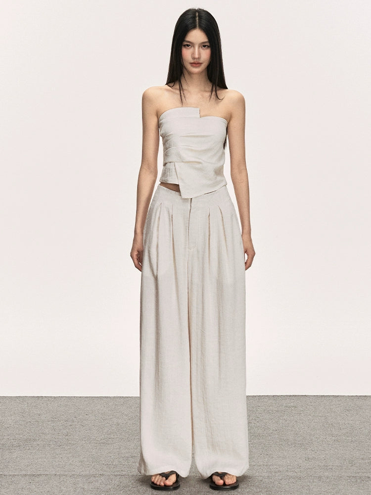 Anna Aneae Tencel Linen Light Luxury Dress Set