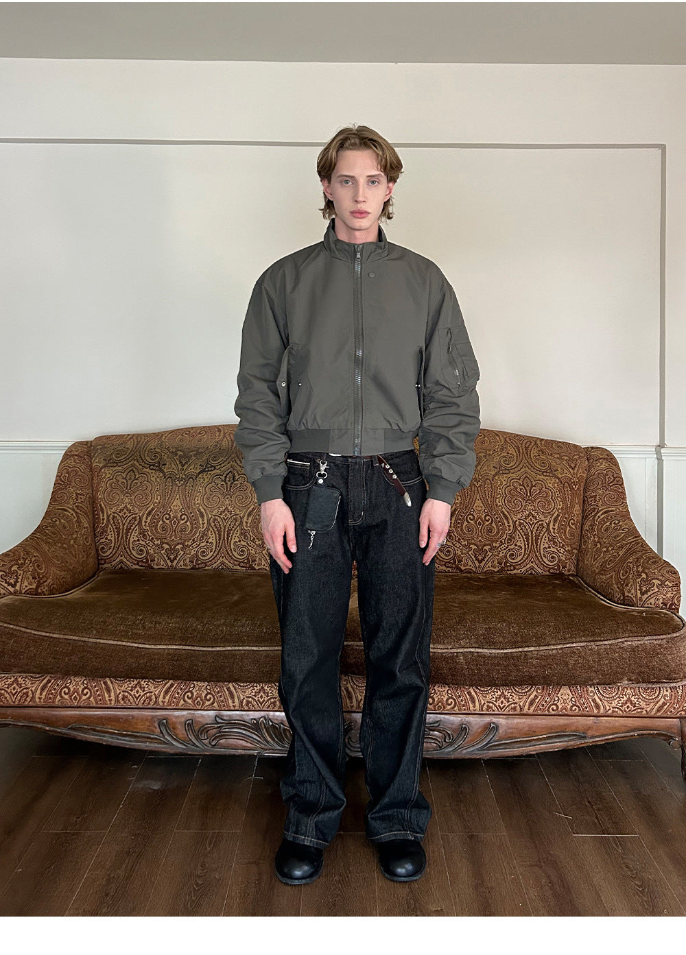 EME Vintage Minimalist Stand-Up Jacket