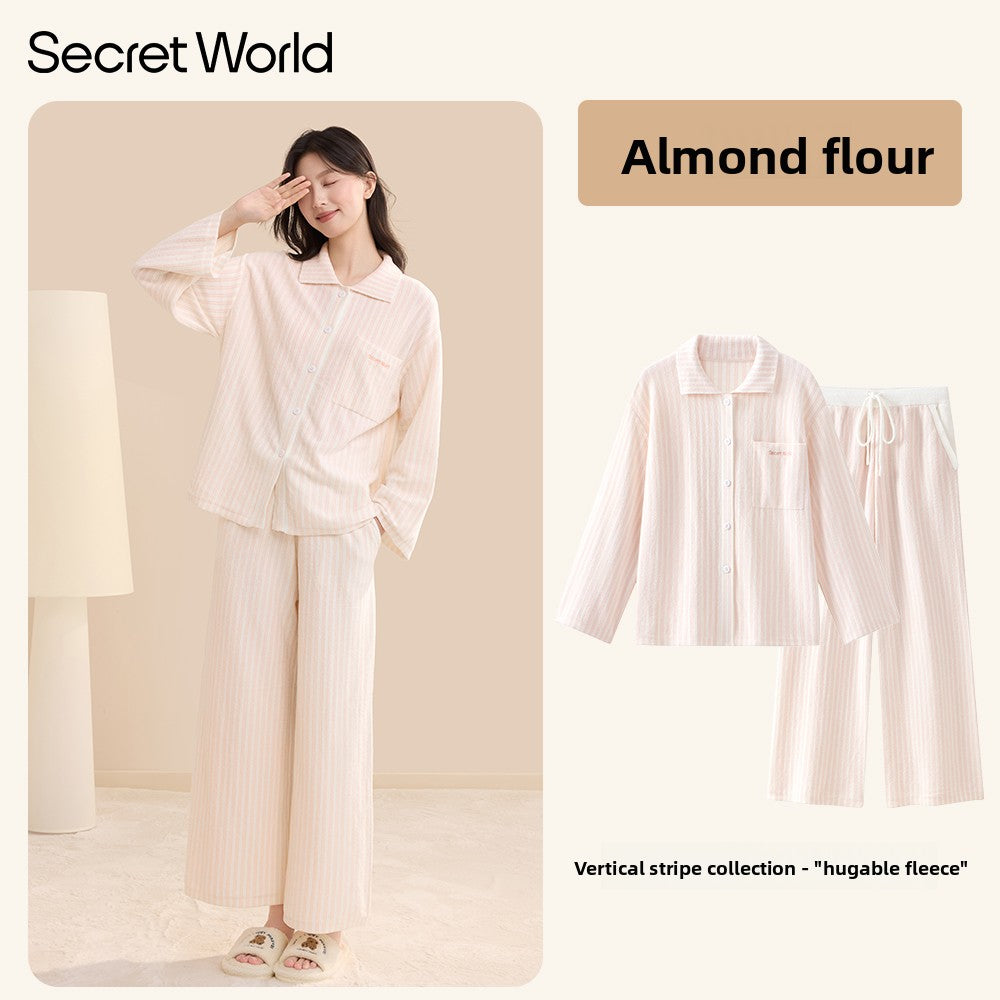 SecretWorld Fleece Loungewear Set Pajamas