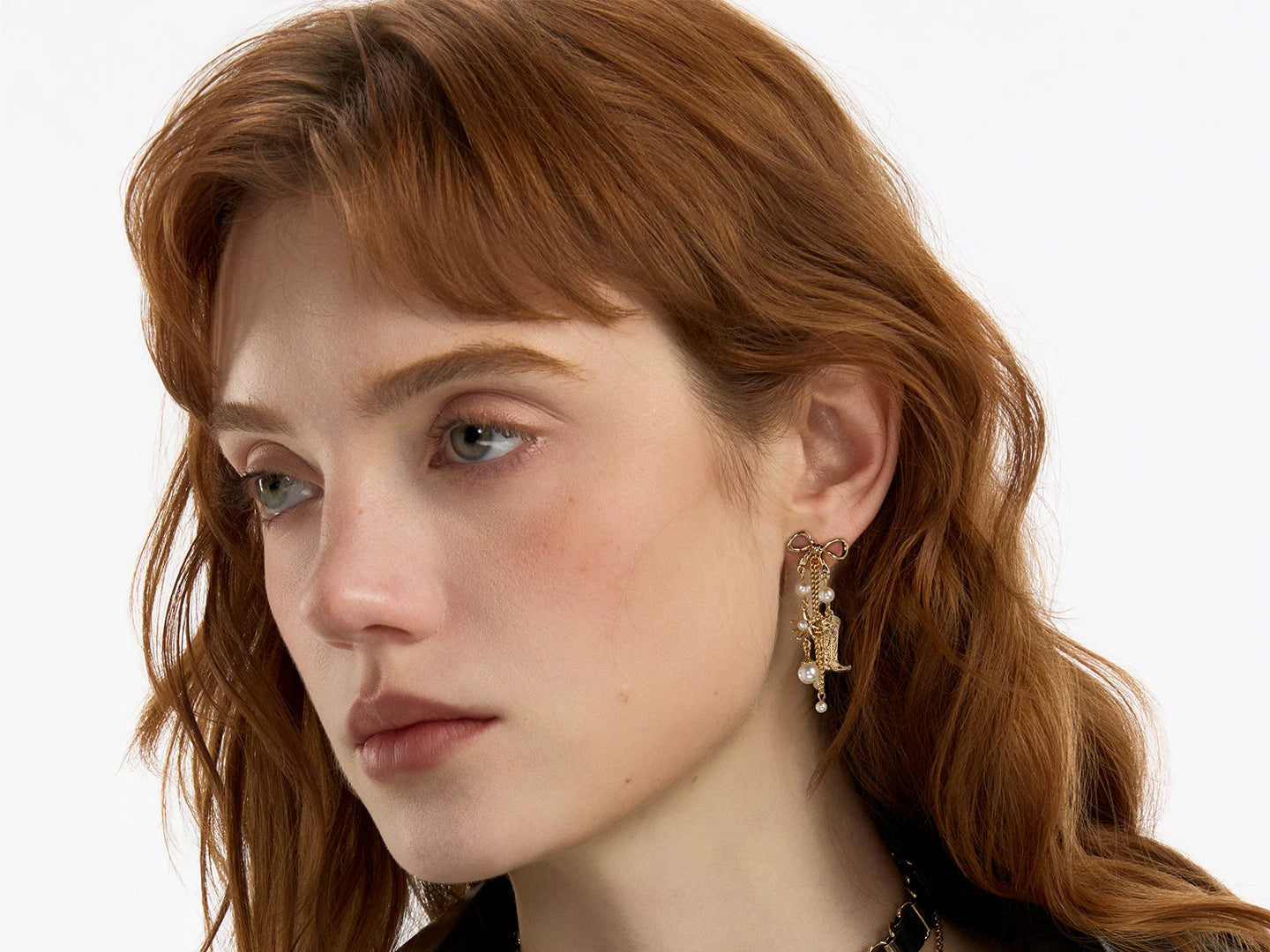 SUMIYAK Bow Tassel Earrings