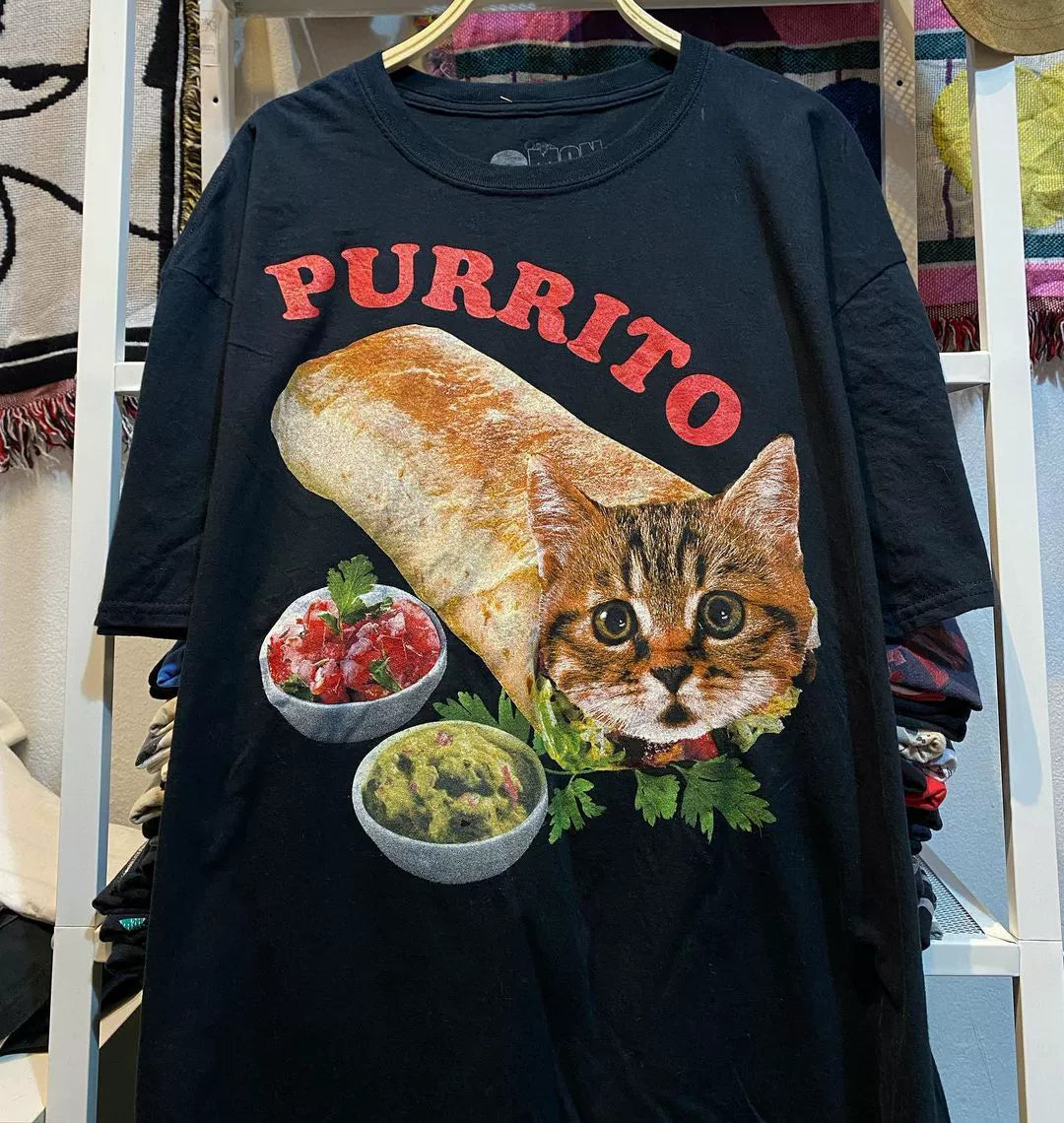 Wang Youbing Studio! Purrito 220g 100% Cotton Tee