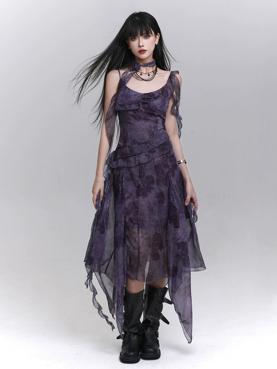 LADYGHOST Temperament Suspender Dress