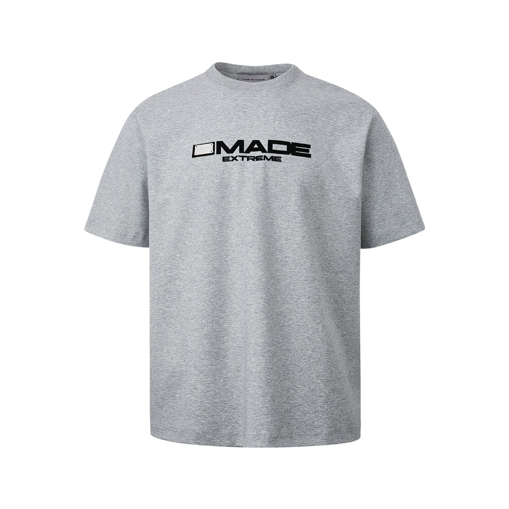 MADEEXTREME 240g Metal Buckle Letter Tee