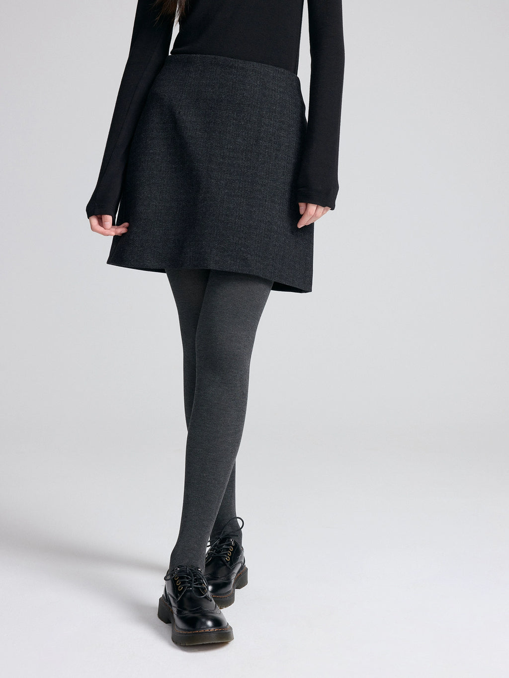 RPB BRAND Versatile Drape Simple High Waist Thin A-shaped Skirt