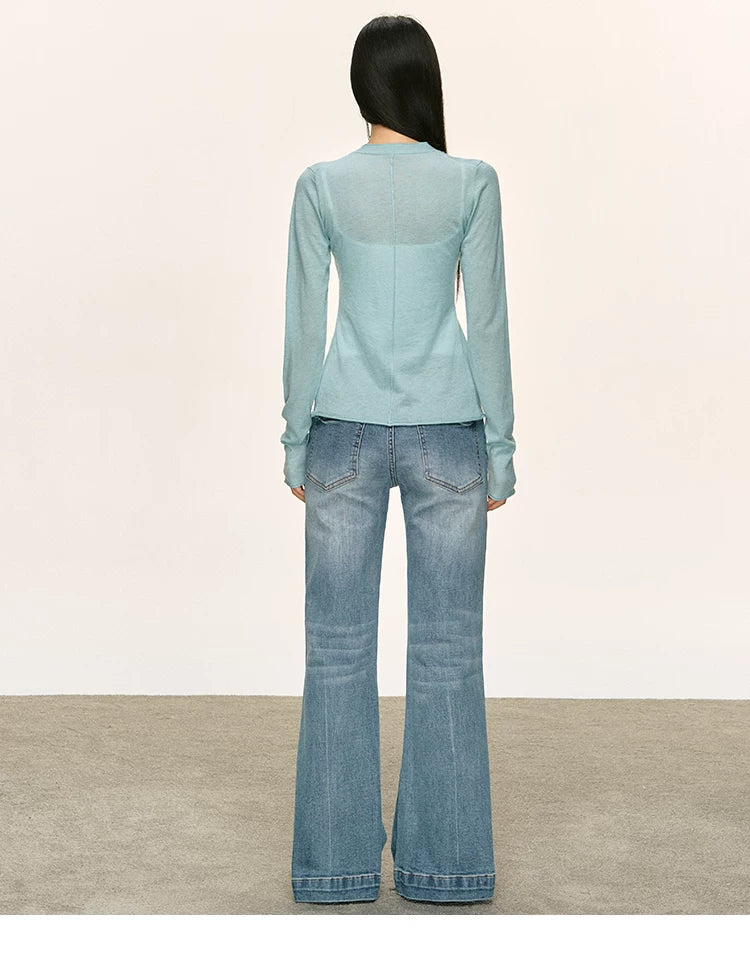 Anna Aneae V-neck Slim-fit Slim-fit Knitted Cardigan