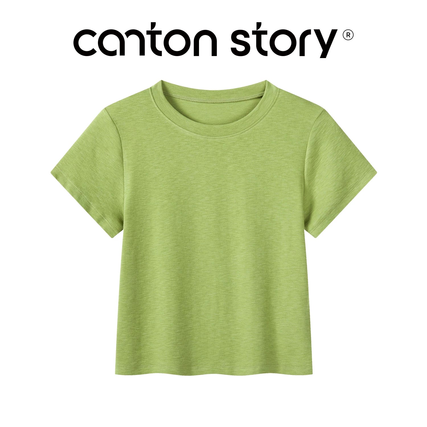 Cantonstory Casual Simple Versatile Tee