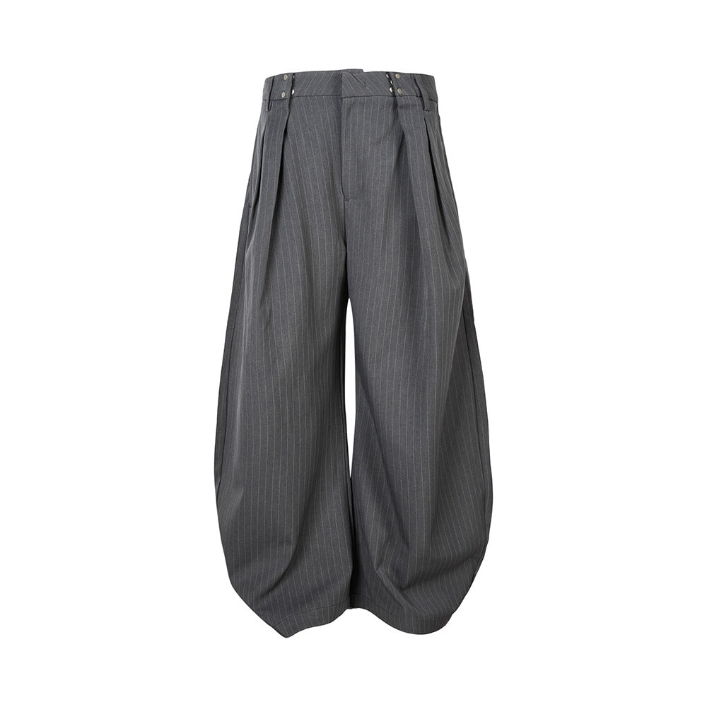 EME Vintage Striped Loose Casual Pants