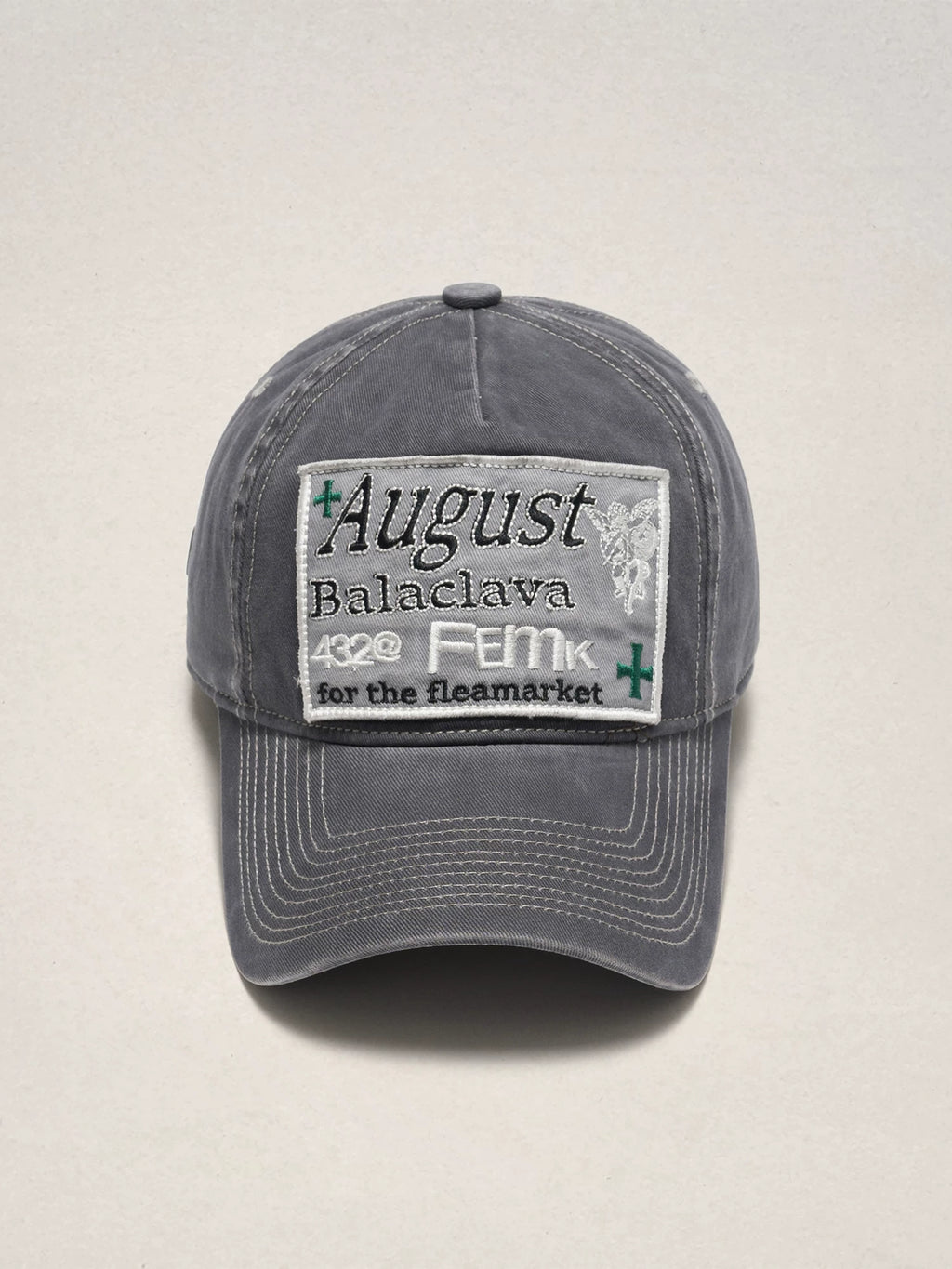 Fleamarket Letter Embroidered Baseball Cap