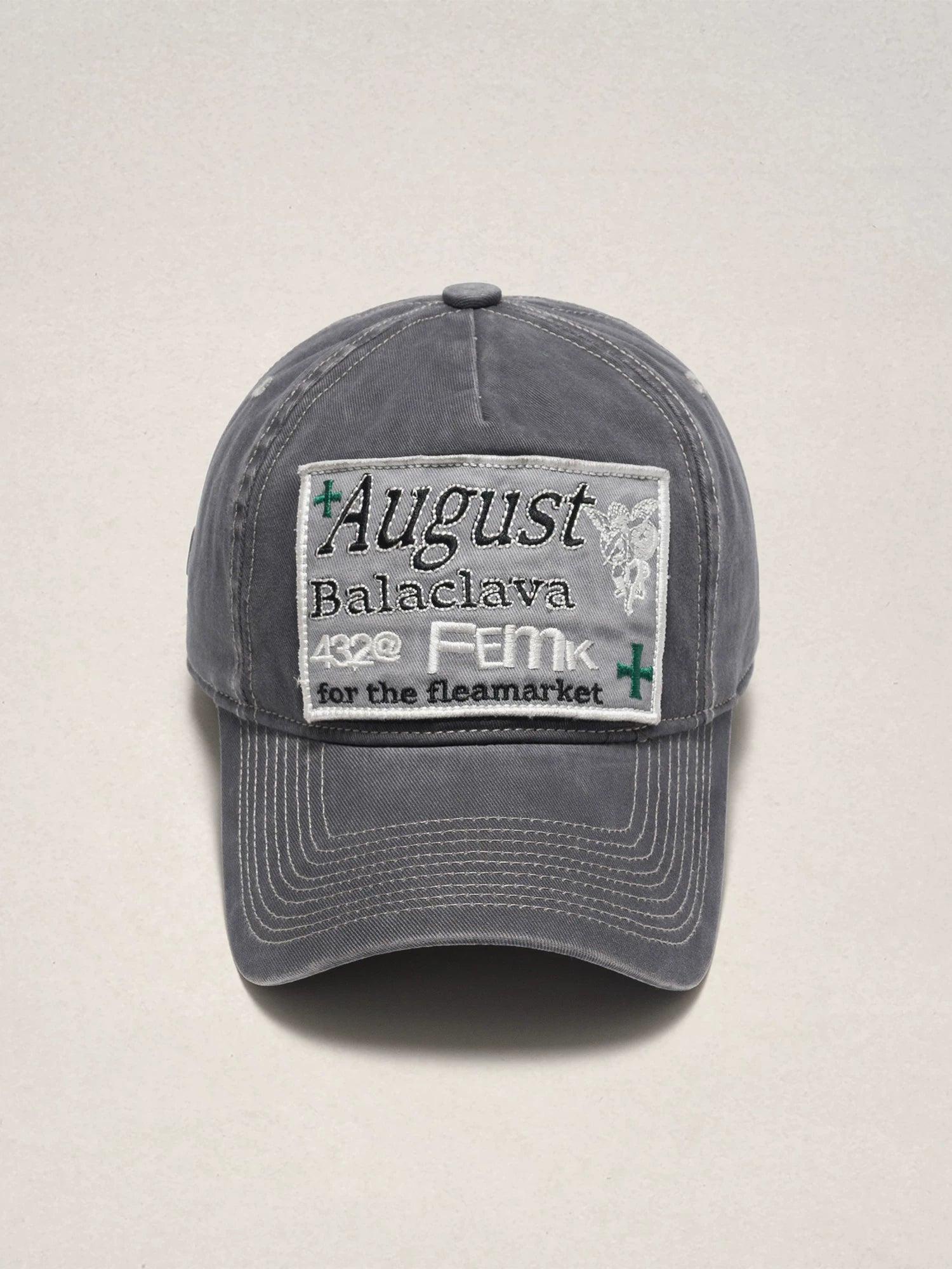 Fleamarket Letter Embroidered Baseball Cap