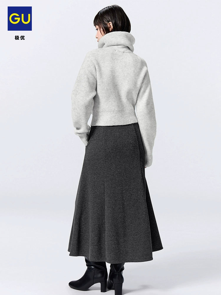 GU Comfortable Soft Temperament Pocket Skirt