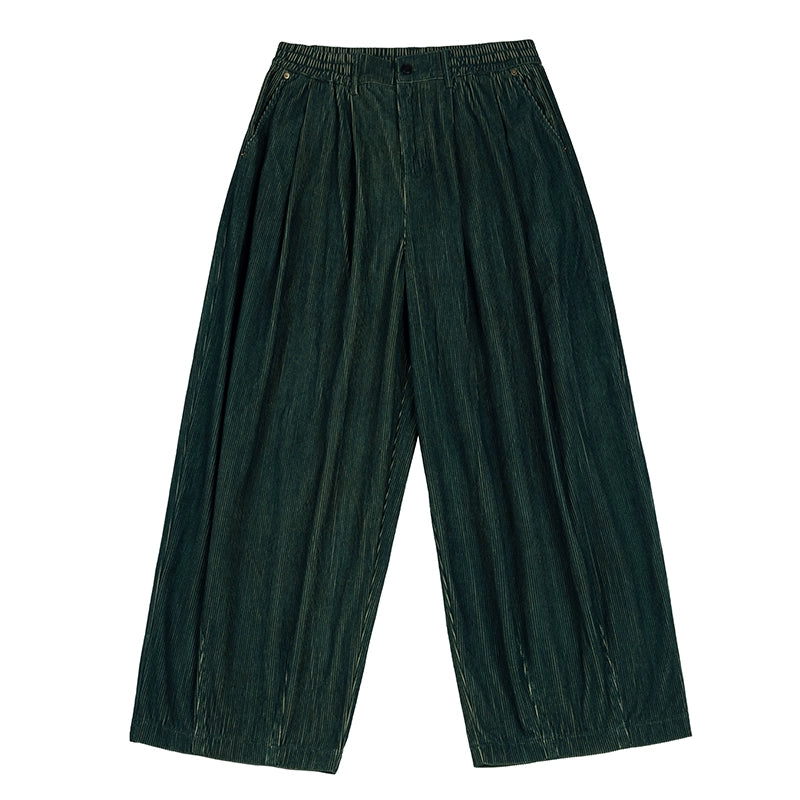 NOEARS Japanese Retro Corduroy Wide-leg Pants