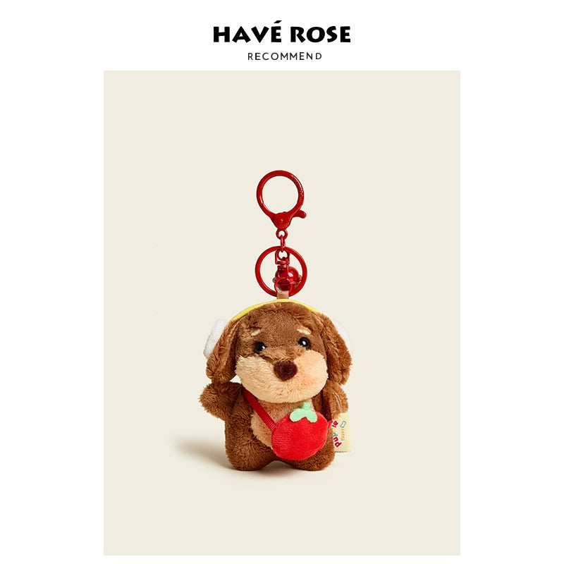 HAVEROSE Burger Dachshund Dog Bag Pendant