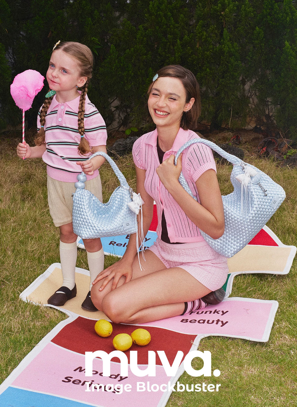 Muva Woven Diagonal Span Small Bag
