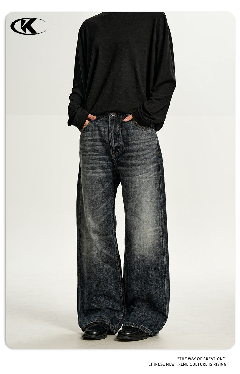 11KN Retro Straight and Micro-mop Jeans