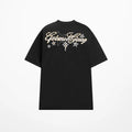404MOB Leopard Print Star Embroidery Patch Loose Tee