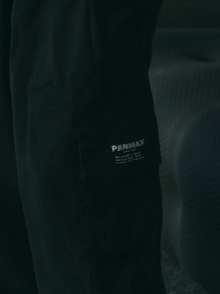 PANMAX Vintage Pocket Drawstring Straight Overalls