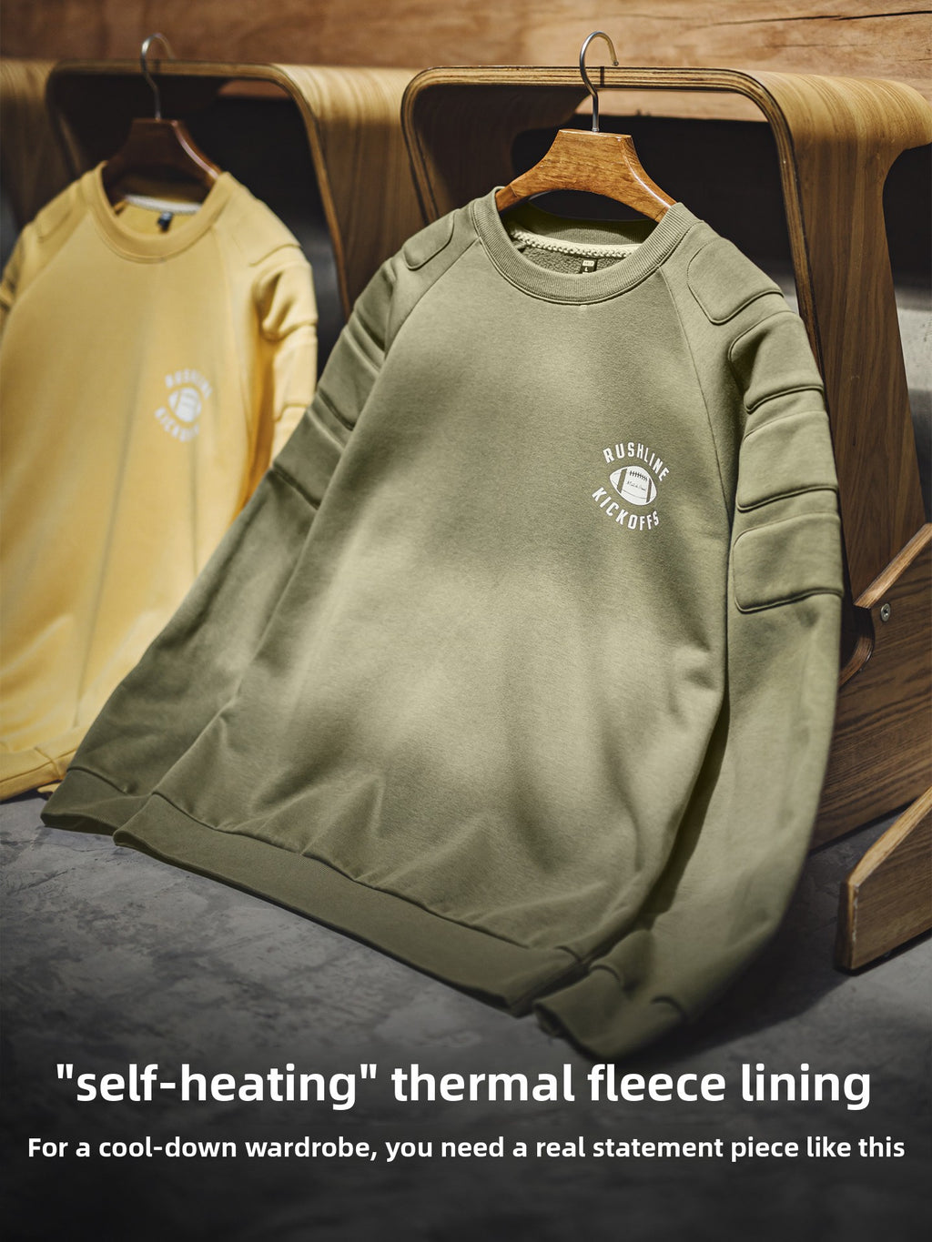 Madden fleece thickened warm round neck sweater