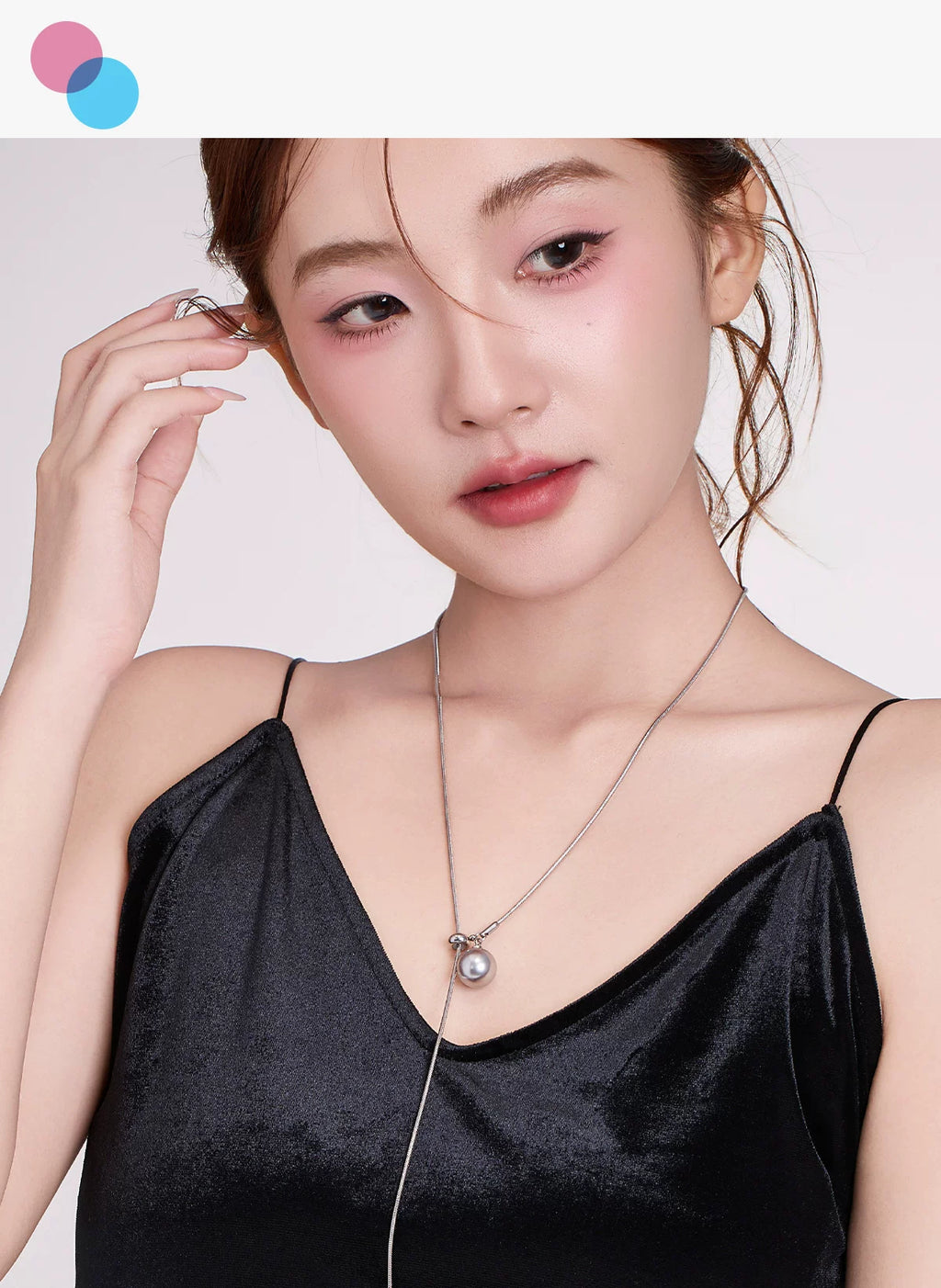 DODOGOGO Pearl Necklace Long Pendant Sweater Chain Collarbone Chain