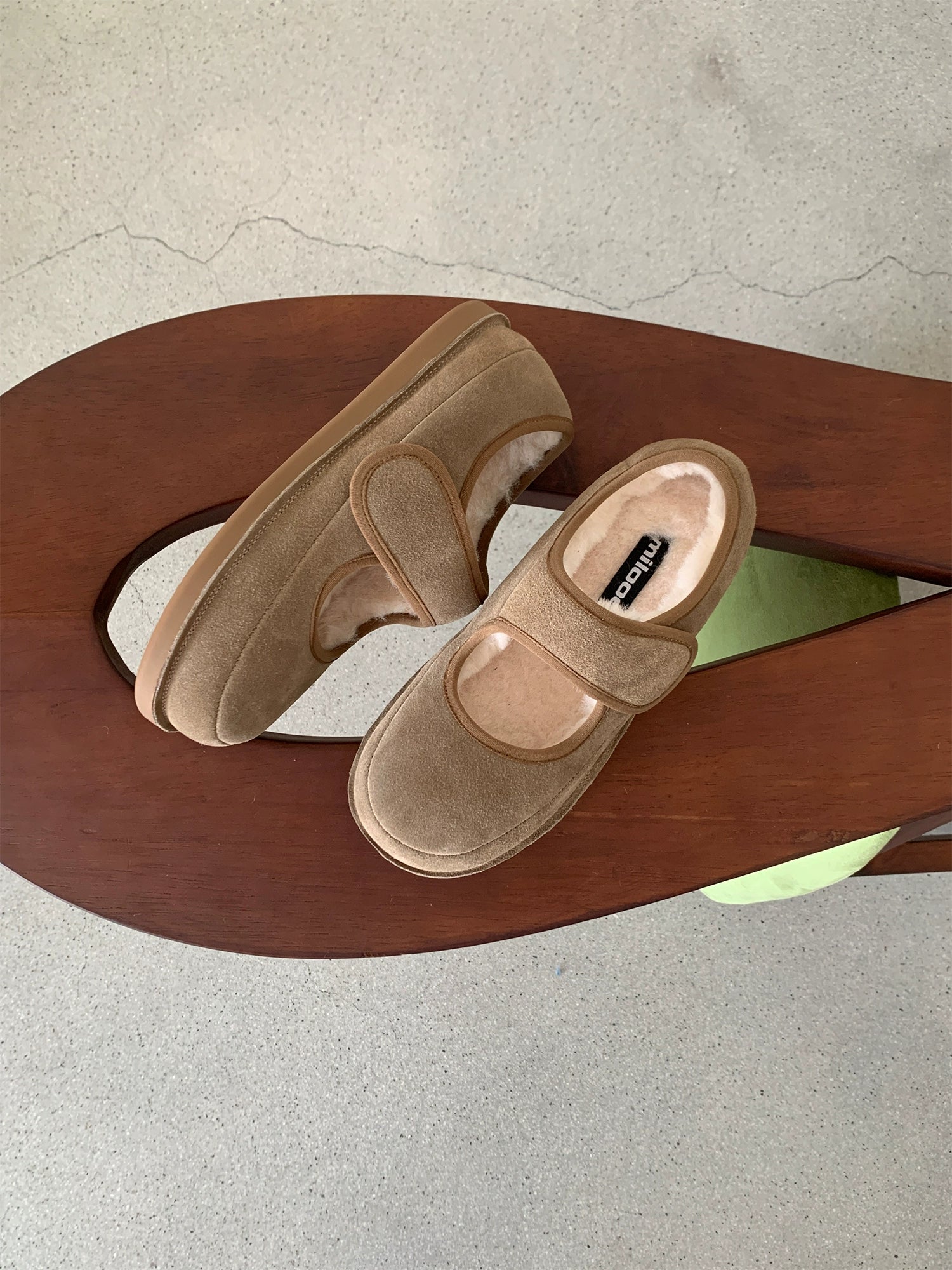 Milooey Fleece One-pedal Fluffy Shoes