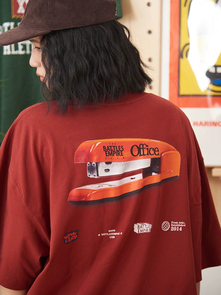 Battles Stapler Digital Printing Tee