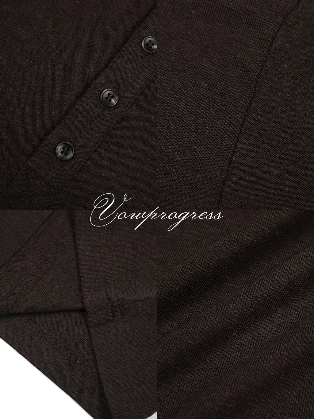 VOWPROGRESS Henry Collar Drape Base Long Sleeve