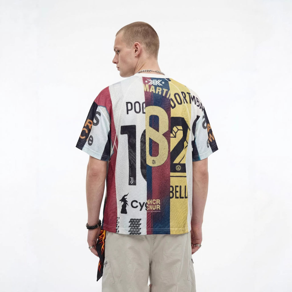 Inflation Splicing Digital Printing Breathable Sports Short Sleeve