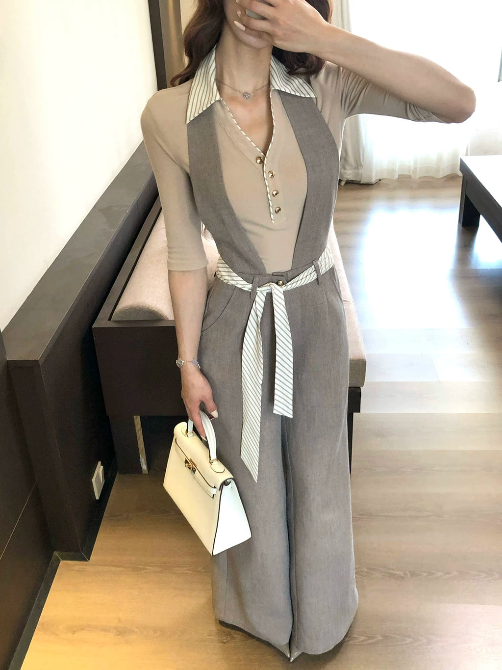 Barb Chill Wide Leg Overalls