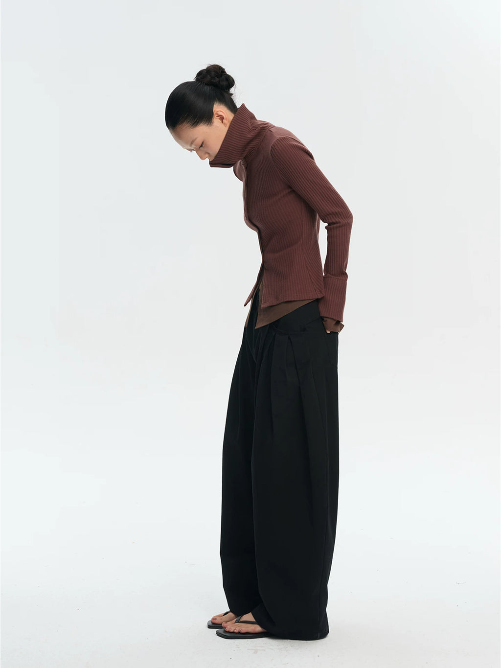LINY LIBERTY Fake Two Pieces Waist Thin High Elastic Long Sleeves