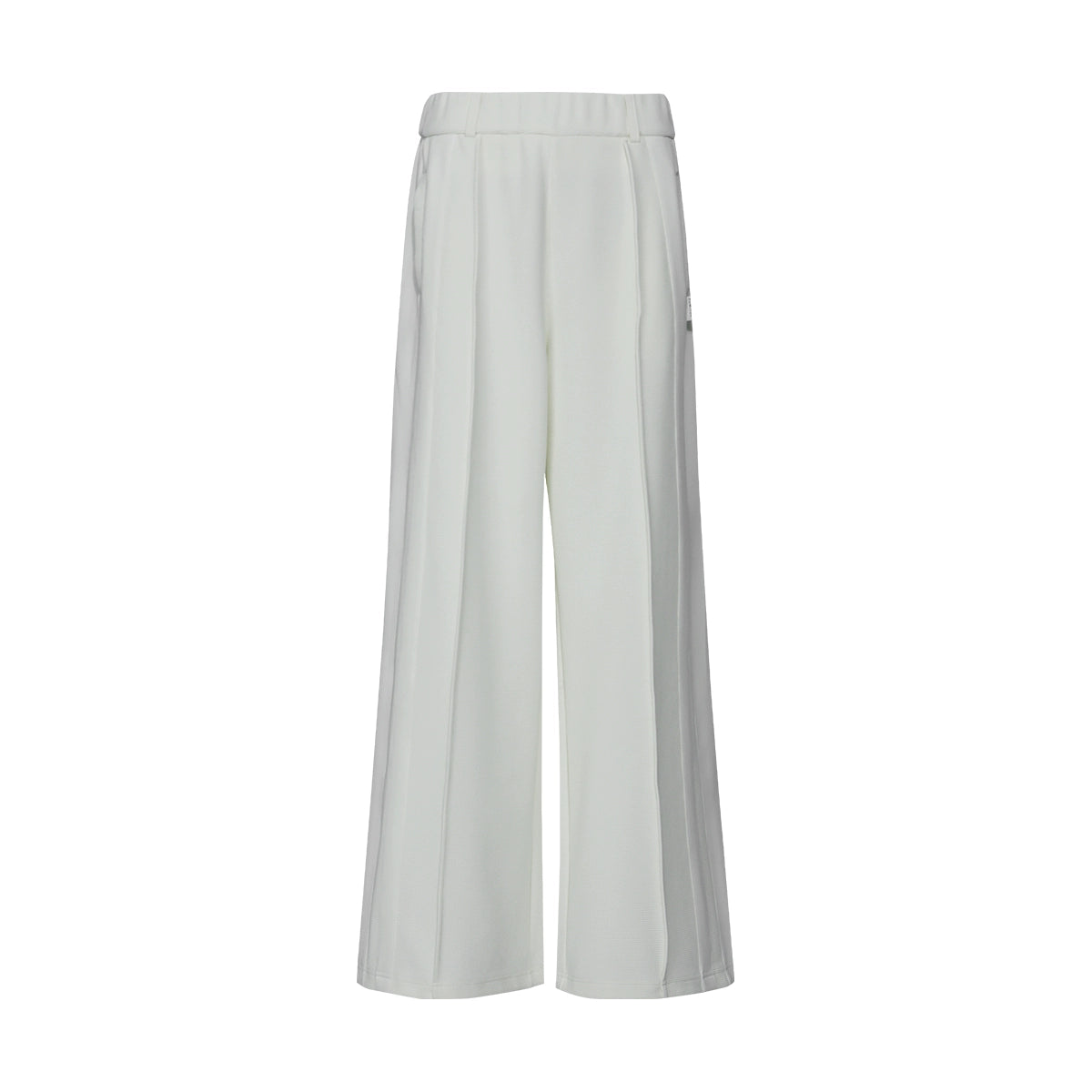 FUNKYFUN Waffle Collage Rod Strip Straight Sweatpants