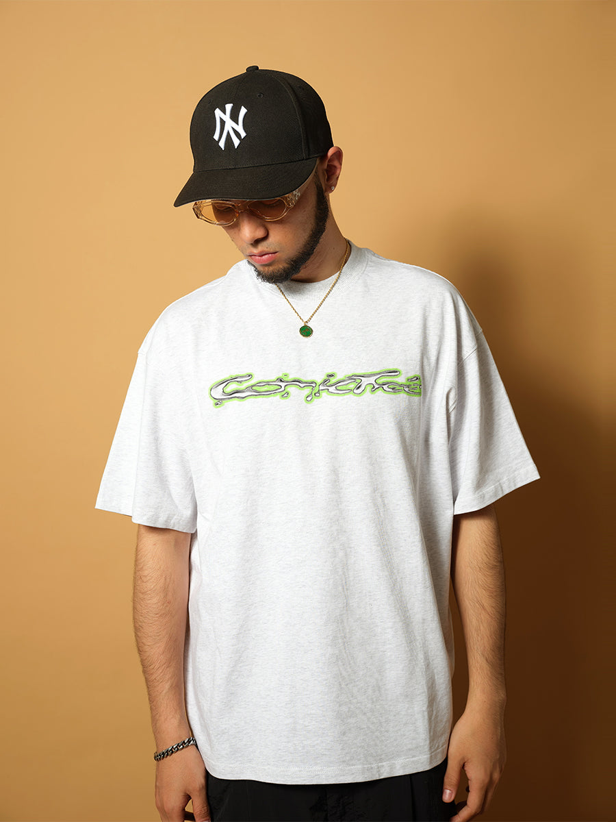 ComicTree C.t 2024 Summer  Liquid Metal Crew Neck Short Sleeve Tee