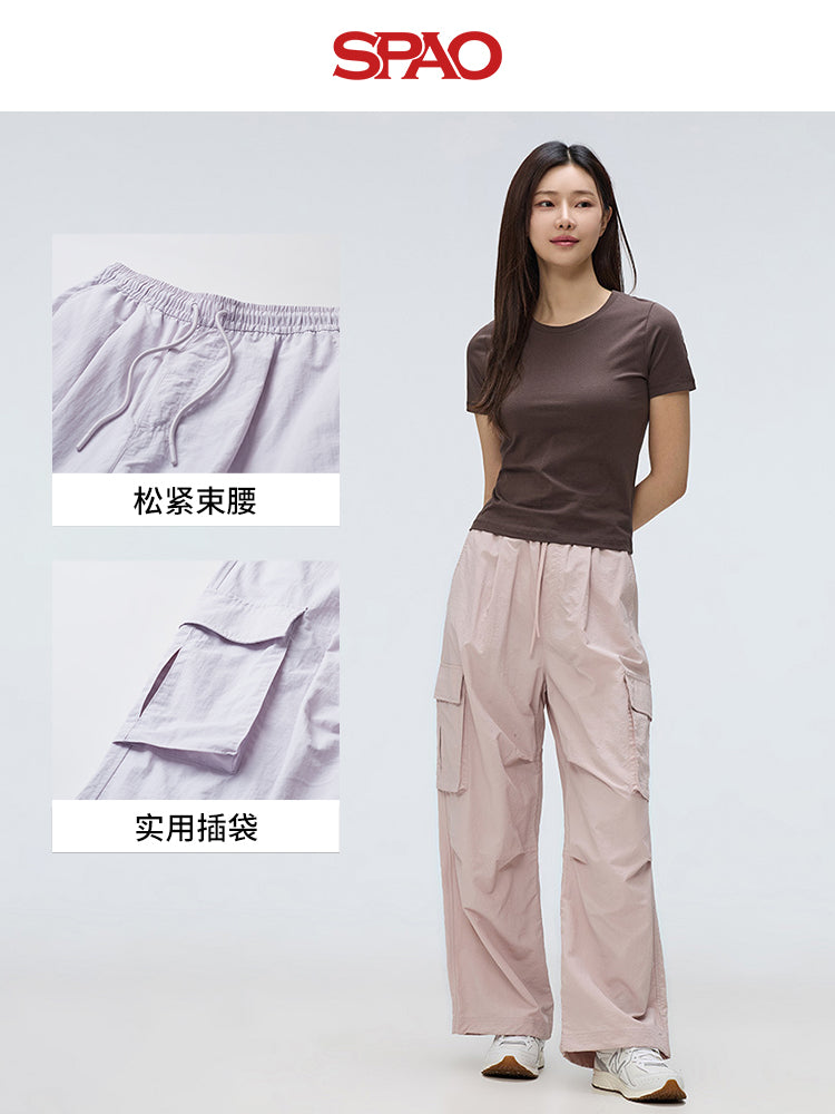 SPAO Korean Style Women's Commuting All-match Casual Trousers SPTCF23G03