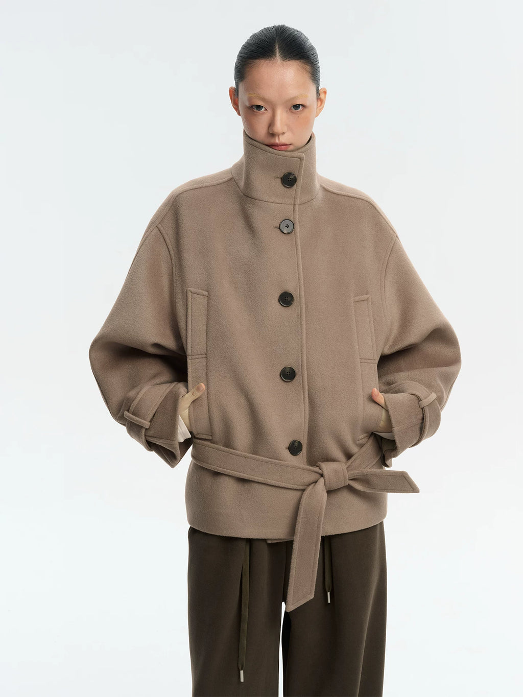 LINY LIBERTY Vintage Loose Thickened Woolen Jacket
