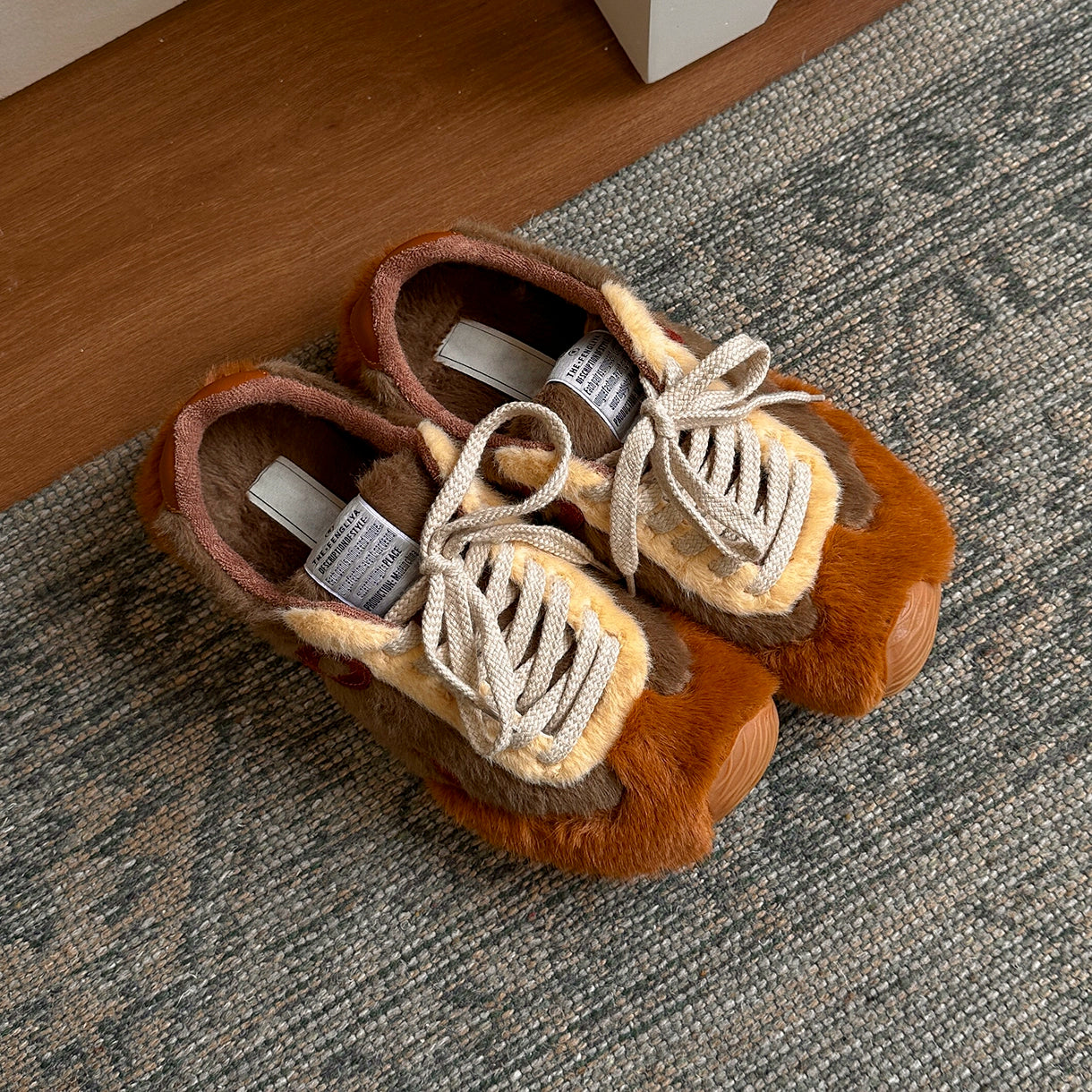 Lidaren Produced Leather Warm Retro Casual Shoes