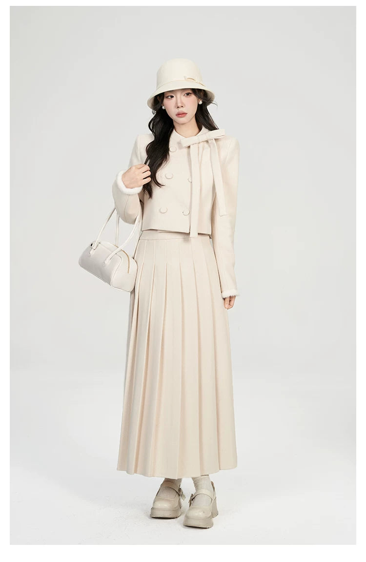 Wildberry Daughter Style Fashion Elegant and Thin Two-piece Suit