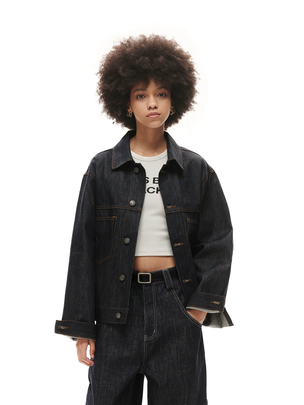 Loopsoon Original Cow Denim Casual Versatile Jacket