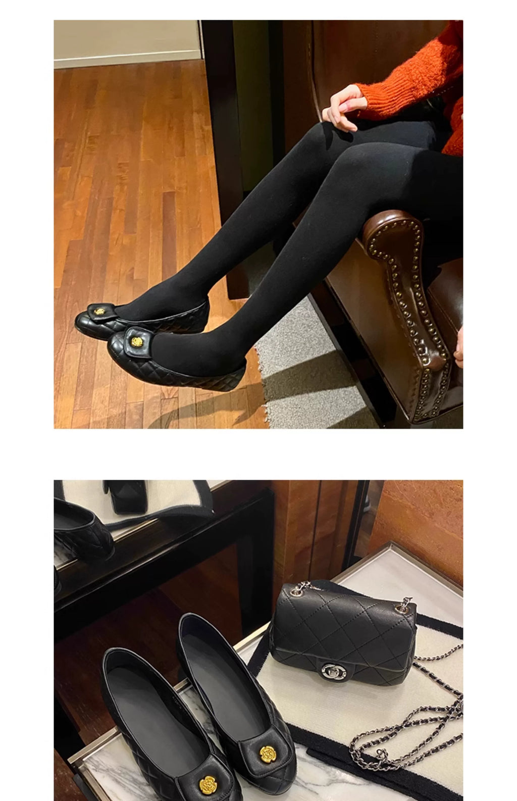 Cebostin Rhombus Vintage Mary Jane Shoes