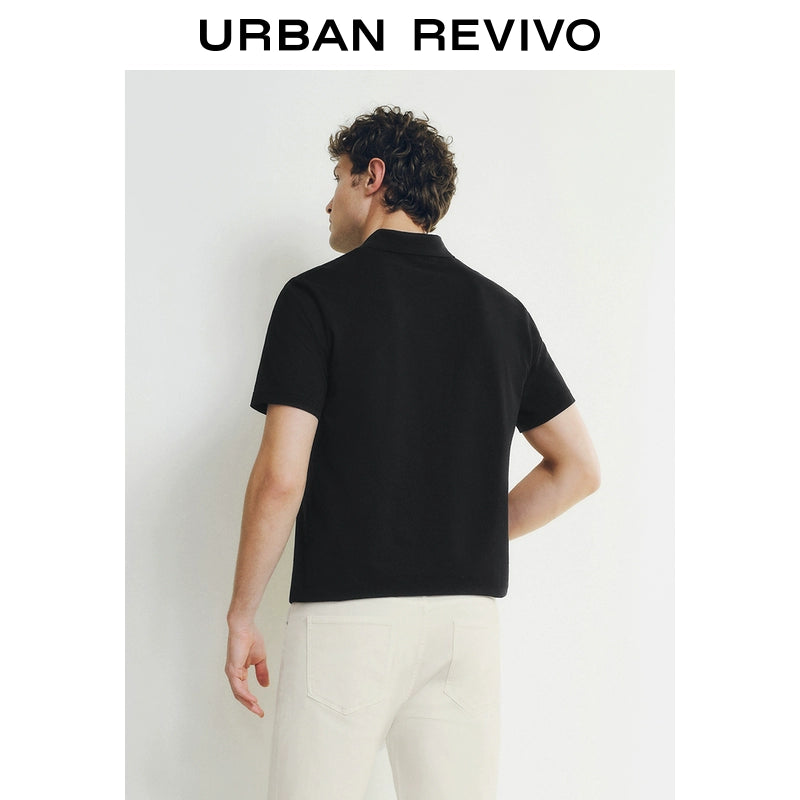 URBAN REVIVO Business Light Commuter Versatile Polo tee